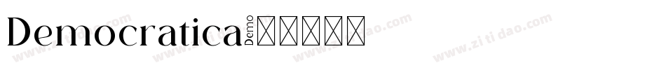 Democratica字体转换