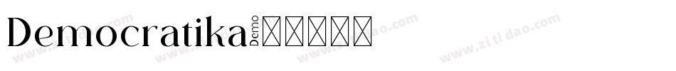 Democratika字体转换
