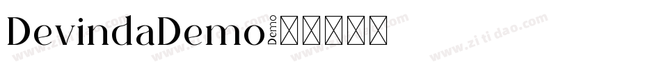 DevindaDemo字体转换