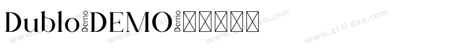 Dublo-DEMO字体转换
