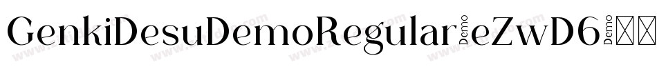 GenkiDesuDemoRegular-eZwD6字体转换