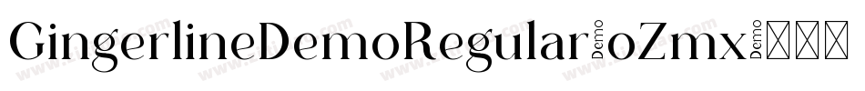 GingerlineDemoRegular-oZmx字体转换