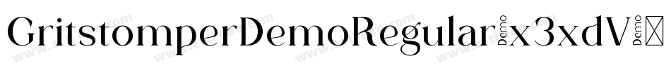 GritstomperDemoRegular-x3xdV字体转换