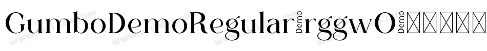 GumboDemoRegular-rggwO字体转换