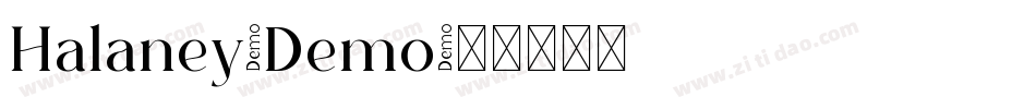 Halaney-Demo字体转换