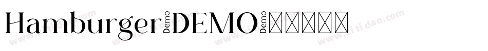 Hamburger-DEMO字体转换