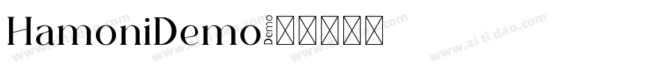 HamoniDemo字体转换