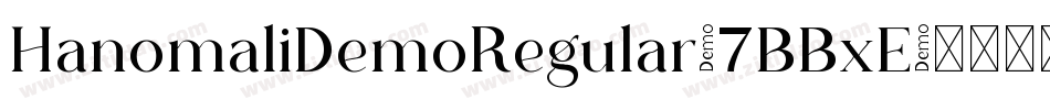 HanomaliDemoRegular-7BBxE字体转换