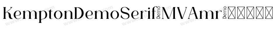 KemptonDemoSerif-MVAmr字体转换