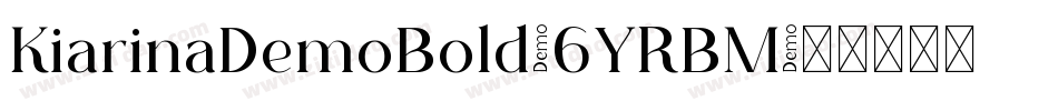 KiarinaDemoBold-6YRBM字体转换