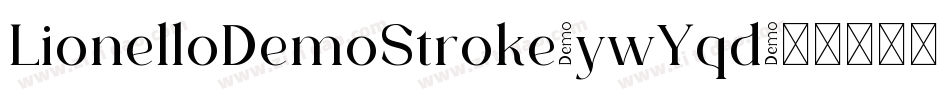 LionelloDemoStroke-ywYqd字体转换