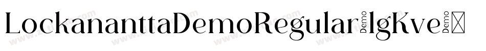LockananttaDemoRegular-lgKve字体转换