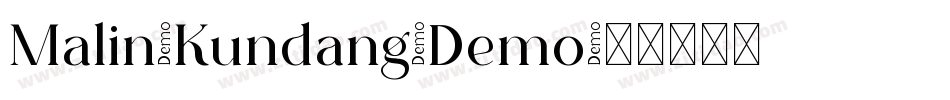 Malin-Kundang-Demo字体转换
