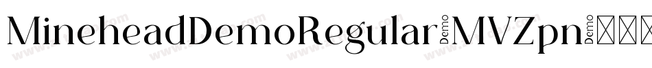 MineheadDemoRegular-MVZpn字体转换