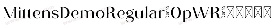 MittensDemoRegular-0pWR字体转换