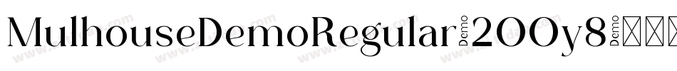 MulhouseDemoRegular-2OOy8字体转换