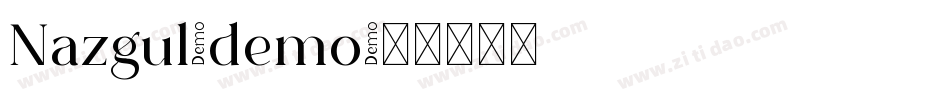 Nazgul-demo字体转换