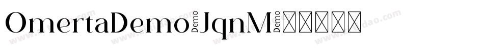 OmertaDemo-JqnM字体转换