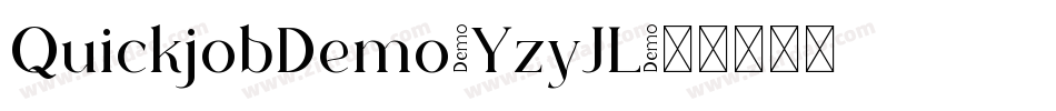 QuickjobDemo-YzyJL字体转换