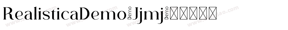 RealisticaDemo-Jjmj字体转换
