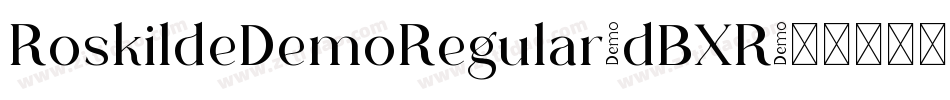 RoskildeDemoRegular-dBXR字体转换