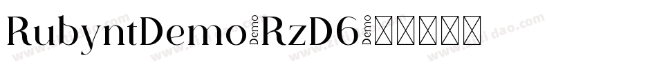 RubyntDemo-RzD6字体转换
