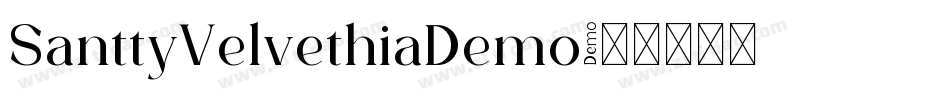 SanttyVelvethiaDemo字体转换