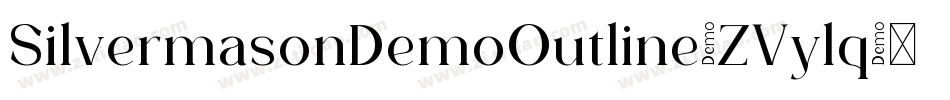 SilvermasonDemoOutline-ZVylq字体转换