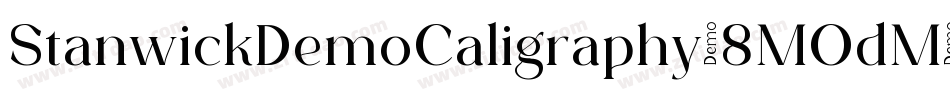 StanwickDemoCaligraphy-8MOdM字体转换