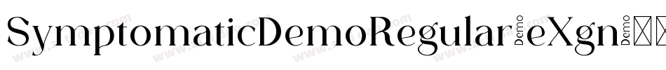 SymptomaticDemoRegular-eXgn字体转换