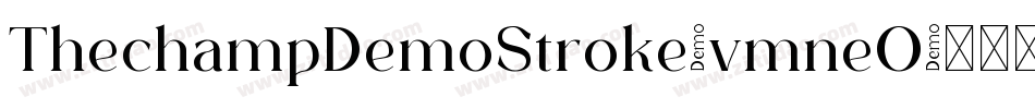 ThechampDemoStroke-vmneO字体转换