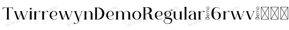 TwirrewynDemoRegular-6rwv字体转换