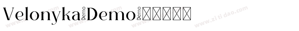 Velonyka-Demo字体转换