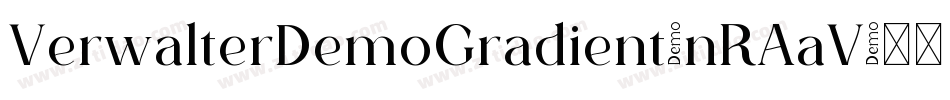 VerwalterDemoGradient-nRAaV字体转换
