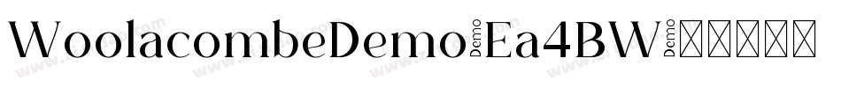 WoolacombeDemo-Ea4BW字体转换 WoolacombeDemo-Ea4BW字体转换