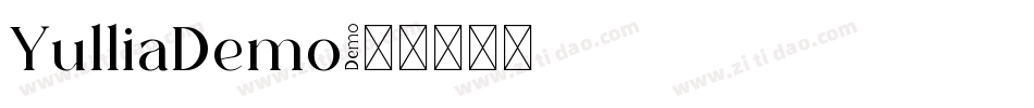 YulliaDemo字体转换