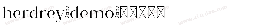 herdrey-demo字体转换