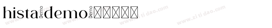 hista-demo字体转换