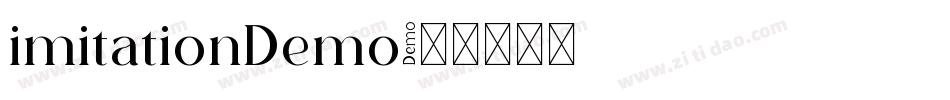 imitationDemo字体转换