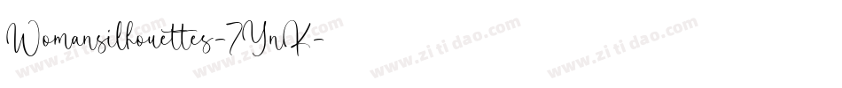 Womansilhouettes-7YnK字体转换