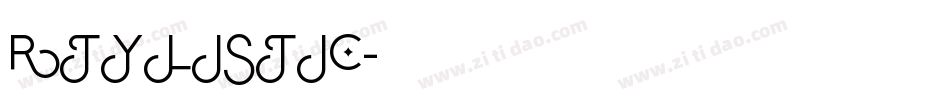 Stylistic字体转换