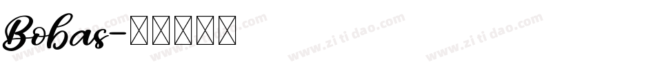 Bobas字体转换