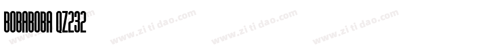 BobaBoba-qZ232字体转换
