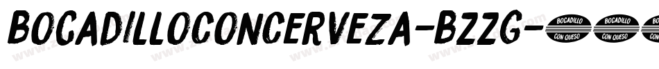 BocadilloConCerveza-BZZG字体转换