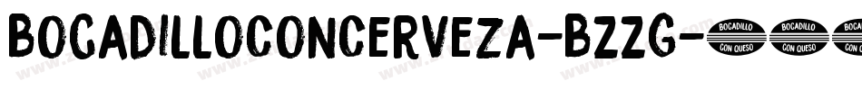 BocadilloConCerveza-BZZG字体转换