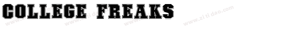 COLLEGE-FREAKS字体转换