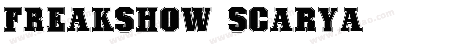 Freakshow-ScaryA字体转换
