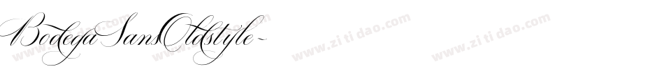 BodegaSansOldstyle字体转换