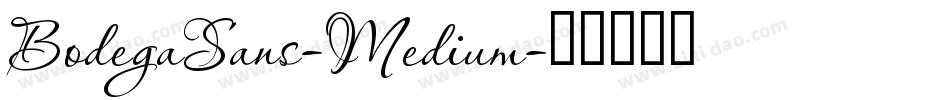 BodegaSans-Medium字体转换