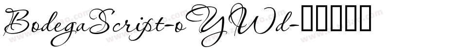 BodegaScript-oYWd字体转换